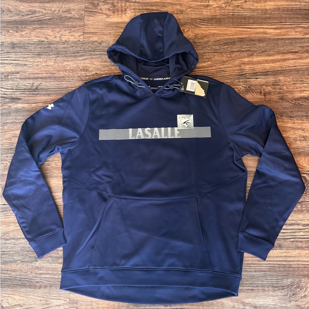 Navy Blue Under Armour Lasalle Sweatshirt Hoodie Large